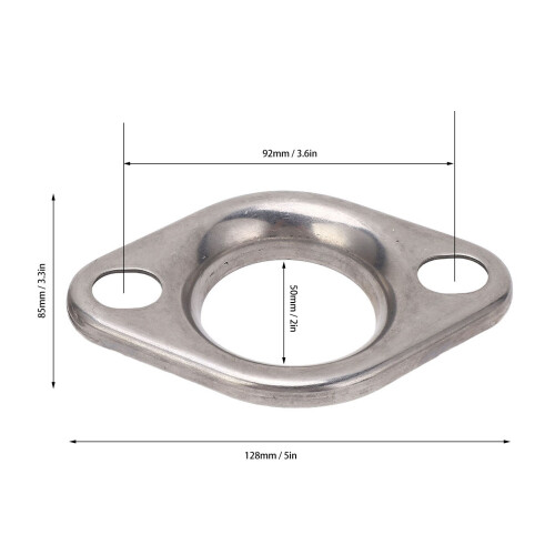 High Performance 2in 2 Bolt Exhaust Flange for Lasting Durability 1
