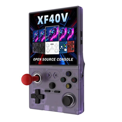 XF40V Retro Handheld Game Console 4.0inch IPS Screen WiFi GamePad Linux OS RGB Light Effect Supports 30+ Emulators