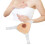 Side Silicone Bust One Piece Triangle, Brown, S A Cup, Adjustable Strap 15