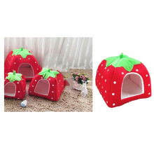 Dog Kennel Dog Fashion Mat Basket Soft Strawberry Pet Dog Cat House Pet Tent Dog House Small Dog Kitten Bed Cat House S