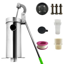 Handheld Pump Garden Pump Hand Pump Press Suction Cast Fountain 32 mm Manual Deep Water Pump Water Pump 3 Bowls
