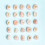 25pcs Natural Amethyst Rune Stone Irregular Divination Agate Rune Gift Decoration Red 8