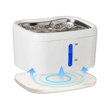 Trinkbrunnen für Haustiere, Wasserspender für Katzen und Kleine Hunde, mit Leiser Pumpe, Sicher, Leicht zu Reinigen, Wasserfilter im Lieferumfang