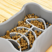 Dog Bowl, Fun Food Bowl,Dog Pet Bowl,Dog Food Bowl,Rice Bowl,Dog Slow Food Bowl,Anti-Choking and Anti-Vomiting Black