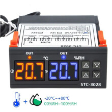STC-3028 12V Digitale Thermostaat Thermometer Hygrometer Temperatuur Vochtigheidsregelaar Regelaar