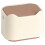 Cat Litter Box, Portable Bedpan, Removable Full-Closed for Cats/Rabbits, Beige 1