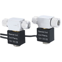Aquarium Solenoïdeklepregelaar 110V Lage Temperatuur Aquarium Vissenkom Elektrische Magnetische Klep US 12V