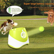 Dog Tennis Launcher Automatic Pet Dogs Chase Toy Tennis Throwing Pinball Machine Fun Interactive Throw Rechargable A