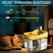 Dispensador de Agua Automático para Gatos con Filtros, Agua Circulante, Color Gris