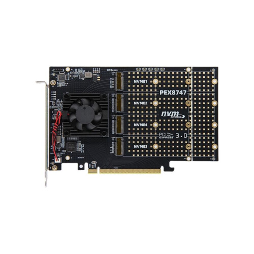 Pex Card Help PCIe 3.0 Expansion Card Split-Free PLX8747 PEX8747 4x NVME Interfaces ...