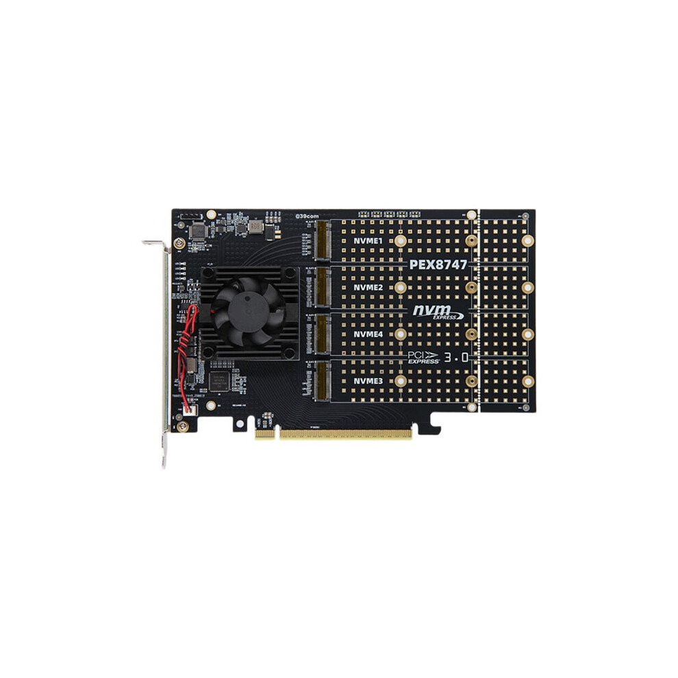 Pex Card Help PCIe 3.0 Expansion Card Split-Free PLX8747 PEX8747 4x NVME Interfaces ...