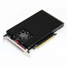 PCIe 3.0 Expansion Card Split-Free 4x NVME Interfaces Four-Bay M.2 PLX8747 Quiet Full-Height Bracket with Radiator