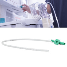 5 pezzi di tubi di aspirazione per espettorato in PVC trasparente con guanti per aspiratore