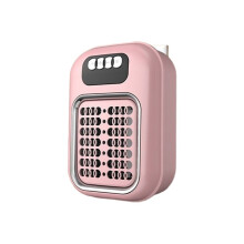 Draagbare -Elektrische Kachel met Stekker, Wandkachel, Kamerkachel met Timer voor Snelle Verwarming, Geschikt voor Kantoor en Slaapkamer, Roze,