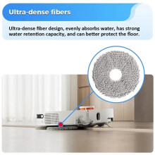 16 Paños de Fregona Duraderos, Accesorios Compatibles con para X20+, X10+, X20 y X10 , Repuestos para Aspiradoras Robot.