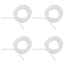 4 Pcs 1mm x 3mm Silicone Food Grade Tube Beer Water Air Hose Pipe 2 Meters