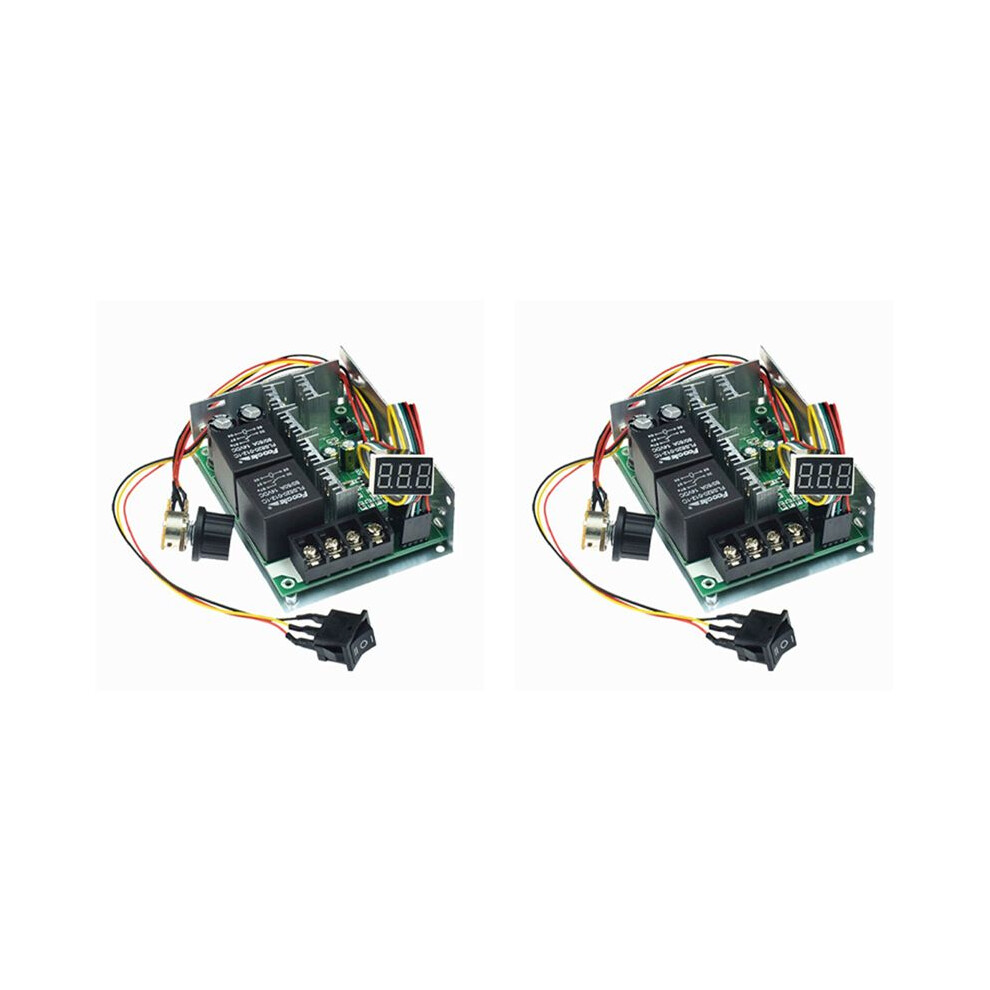 2X Pwm Motor Speed Controller Digital Display 0- Adjustable Drive Module Input Max 60A 6134130681687