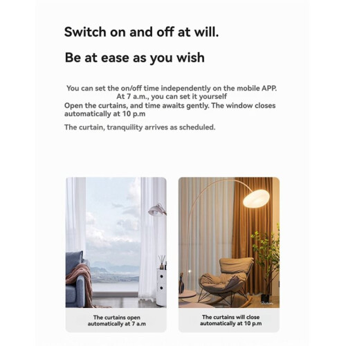 Automatic Curtain Opener Solar Powered  Curtain Motor with APP Control and Timed Scheduling