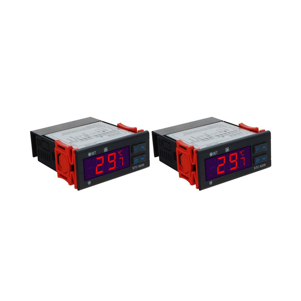 2X Stc-9200 Digital Temperature Controller Thermoregulatorre With Frigeration Defrost Fan Alarm Function Ac 220V 4712883996306