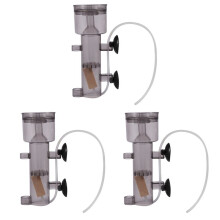 3X 600L/H Aquarium Marine Fish Coral Tank Internal Hang Air Driven Protein Skimmer with Wood Air Stone Tubing