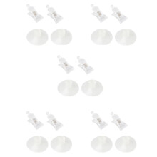 10 PCS 47mm Clear Plastic Wall Suction Cup Clip Clamp