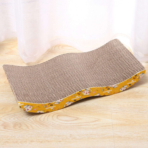 2X Cat Scratcher Cardboard Cat Scratch Pad with Premium Scratch Textures Design Durable Cat Scratching Pad 2