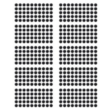 500 Pz 18 mm Diametro Nero Bio Balls Aquarium Pond Filtro