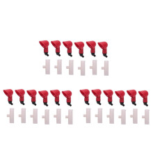 Tasses D'Abreuvoir de Poulet, Raccords En T D'Abreuvoir de Poulet, Abreuvoir Automatique de Poulet pour Canards de Poulet Cailles 36 Pièces