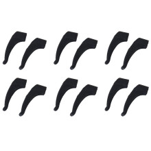 6 Pair Eyeglasses/Sunglasses/Spectacles Eyewear Ear Hook Lock Tip Holder---Black