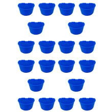 20 Pièces de Cage à Oiseaux Suspendus Mangeoire pour Lapin Cage Poulet Tasse D'Eau Bol pour Animaux de Compagnie avec Crochet Grand