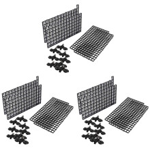3X Aquarium Divider Tray Plastic Mesh Aquarium Egg Box Light Diffuser, Fish Tank Divider Filter Bottom Isolation