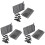 3X Aquarium Divider Tray Plastic Mesh Aquarium Egg Box Light Diffuser, Fish Tank Divider Filter Bottom Isolation 1