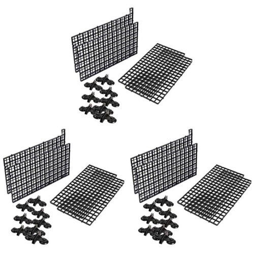 3X Aquarium Divider Tray Plastic Mesh Aquarium Egg Box Light Diffuser, Fish Tank Divider Filter Bottom Isolation