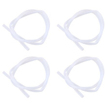 4 Pcs 8mm ID X 10mm OD Food Grade Flexible Hose Silicone Tubing Tube 1Meter