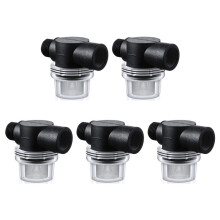 5X Water Pump Strainer Filter, RV Replacement 1/2 Inch Twist- Pipe Strainer Compatible with WFCO or Shurflo Pumps