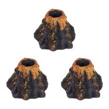3X Vulkan Form Aquarium Aquarium Dekoration Sauerstoff Pumpe Blase Stein Luft Pumpe Antrieb Aquarium Spielzeug Aquarium Dekorative Dekoration