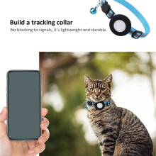 Cat Collar Holder, for Air Tag Cat Collar Holder Compatible for Airtag GPS Tracker,6Pack Case Cover Black and