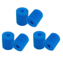 6 Pack Filter Sponge for Type H, Reusable Washable Hot Tub Cleaner Tool, Sponge Filter Cartridge Foam