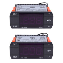 2X STC-3000 Digital Temperature Controller Thermostat with Sensor 110-220V 30A