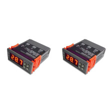 2X MH1210W Regolatore di Temperatura Digitale AC90-250V 10A 220V Regolatore Termostato con Sensore, Controllo del Riscaldamento e del Raffreddamento