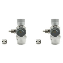 2X Aquarium CO2 Regulator 2000psi Pressure Gauge for 6mm Suction Tube 5/8-18UNF