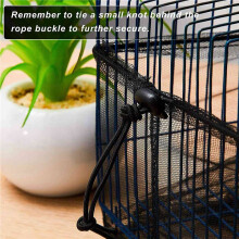 6Pcs Germen del Pájaro de La Jaula Cubierta Ajustable Pluma  Colector Universal Birdcage de Nylon Red del Acoplamiento Suave de La Cubierta de