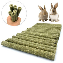 160 PCS Natural Mixed Grass Stick Chinchilla Chew Toys for Guinea Pig Rabbit Gerbil Bunny and Other Small Animals