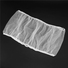 3X Bird Cage Cover Seed Catcher Bird Cage Mesh Net Cover Skirt Guard (White-M)