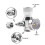 2X Akvarium CO2-Regulator 2000psi Tryckmätare för 6 mm Sugrör 3/8-24UNF 6