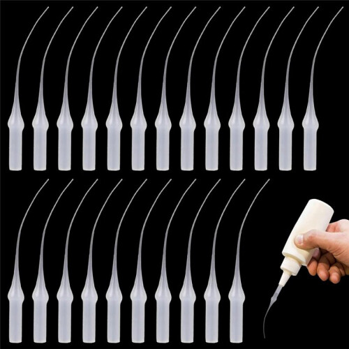 200Pcs Glue  Tips Micro-Tips Glue Extender,  Glue Tips for Bottles with Nozzle, Glue Bottle Tips 1