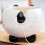 Panda Shape Yarn Bowl, Knitting Wool Storage Basket Round with Holes, Ceramic Glossy Surface Exquisite Texture 3