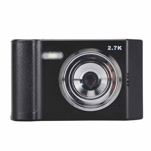 48MP 2.7K HD Compact Digital Camera 8x Zoom 2.8" IPS Display Black