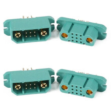 4x VTOL MPX Connector 9+2 with Power Male Female Portable Dual Power Fixed Wing Quick Release Plug for RC UAV Aircraft