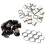 10 Pcs Panel Mount 17.9x13.8mm  Socket & 60Pcs Micro-Usb Type B Female 5 Pin Smt Placement Smd Dip Socket Connector 1